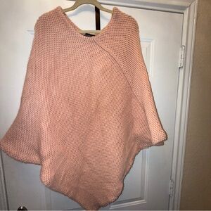 Mauve‎ Knit Wool Women's Poncho